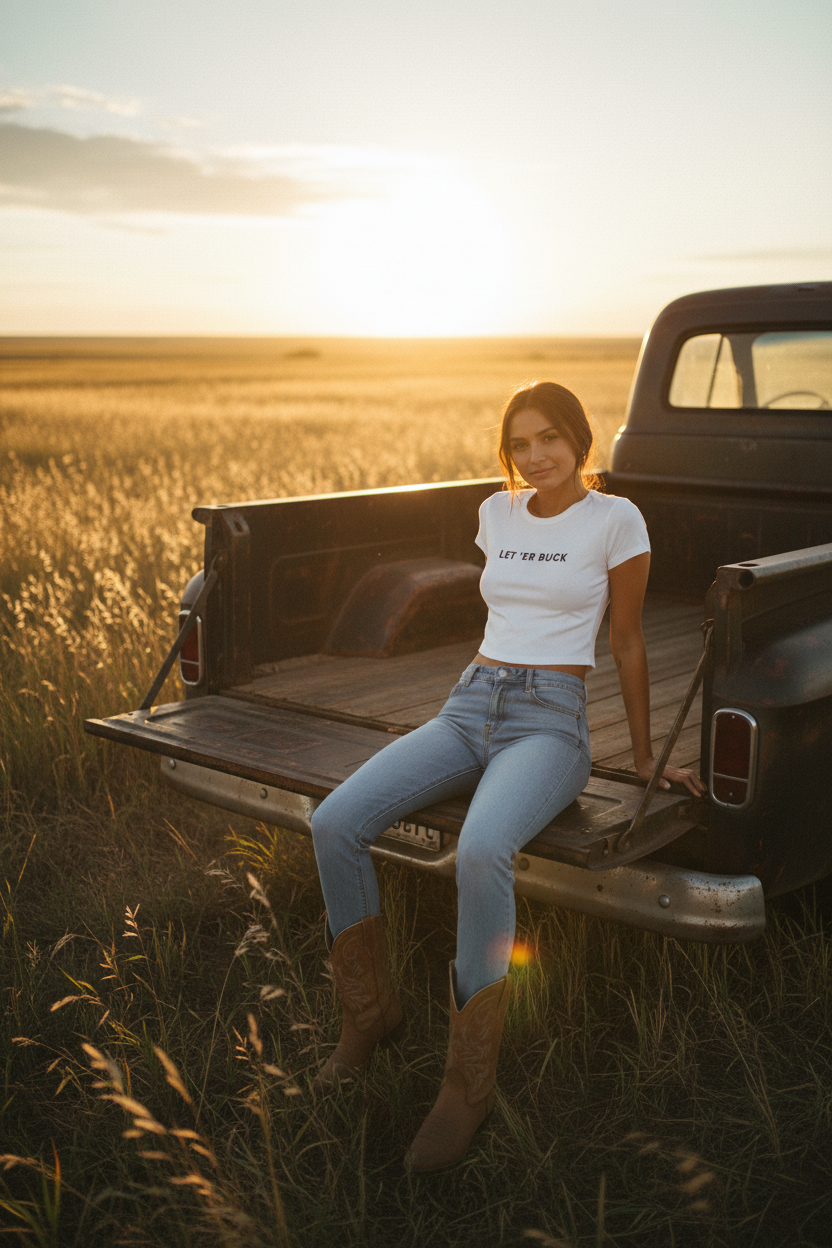 Tailgate prairie sunset